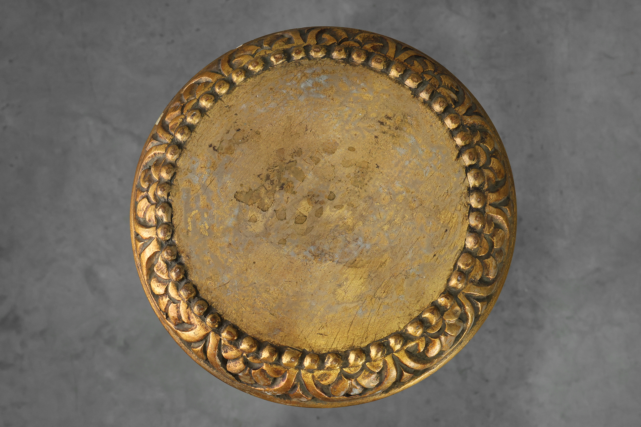 Pair of Gilt Wooden Pedestals with Plaster Decoration, France 19th Centurythumbnail